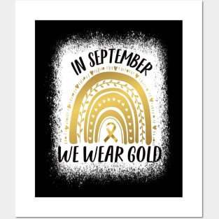 In September we wear gold..Childhood cancer awareness Posters and Art